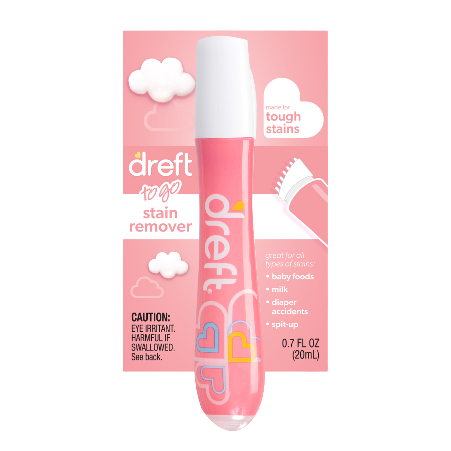 Stain Remover for Baby Clothes by Dreft, 24 oz Pack of 2 Laundry Stain  Remover Spray + To Go Instant Stain Remover Pen, Hypoallergenic, Great for